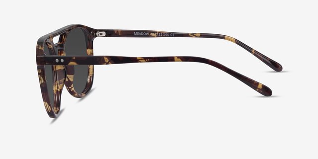 Meadow Tortoise PlasticSunglass Frames from EyeBuyDirect, Side View