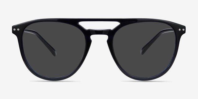 Meadow Navy PlasticSunglass Frames from EyeBuyDirect, Front View