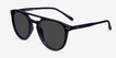 Meadow Navy PlasticSunglass Frames from EyeBuyDirect, Angle View