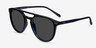 Meadow Navy PlasticSunglass Frames from EyeBuyDirect, Angle View