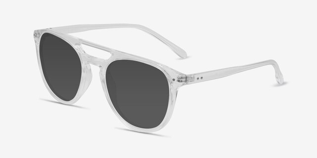 Meadow Clear PlasticSunglass Frames from EyeBuyDirect, Angle View