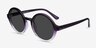 Solstice Purple Clear PlasticSunglass Frames from EyeBuyDirect, Angle View