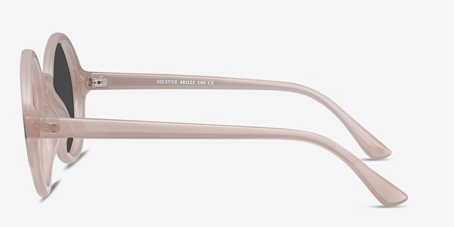 Solstice Pink PlasticSunglass Frames from EyeBuyDirect, Side View
