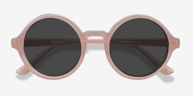 Solstice Pink PlasticSunglass Frames from EyeBuyDirect, Closed View