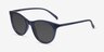 Cartel Clear Navy PlasticSunglass Frames from EyeBuyDirect, Angle View