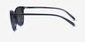 Cartel Clear Navy PlasticSunglass Frames from EyeBuyDirect, Side View