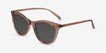 Cartel Clear Brown PlasticSunglass Frames from EyeBuyDirect, Angle View