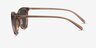 Cartel Clear Brown PlasticSunglass Frames from EyeBuyDirect, Side View