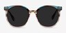 Valence Red Green AcetateSunglass Frames from EyeBuyDirect, Front View