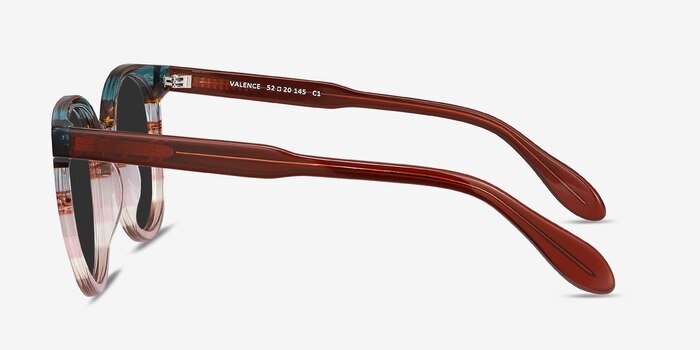Valence Red Green Acétate Soleil de Lunette de vue d'EyeBuyDirect
