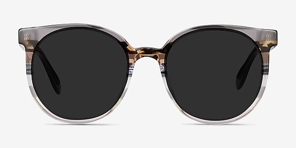 Valence Gray Brown Acetate Sunglass Frames