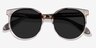 Valence Gray Brown AcetateSunglass Frames from EyeBuyDirect, Closed View