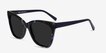 Vamp Blue Floral AcetateSunglass Frames from EyeBuyDirect, Angle View