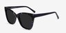 Vamp Blue Floral AcetateSunglass Frames from EyeBuyDirect, Angle View