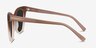 Vamp Brun AcétateSoleil de Lunette de vue d'EyeBuyDirect, Vue de Côté