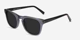 Daikon Gris Acétate Soleil de Lunette de vue d'EyeBuyDirect, Vue d'Angle