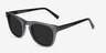 Daikon Gray AcetateSunglass Frames from EyeBuyDirect, Angle View