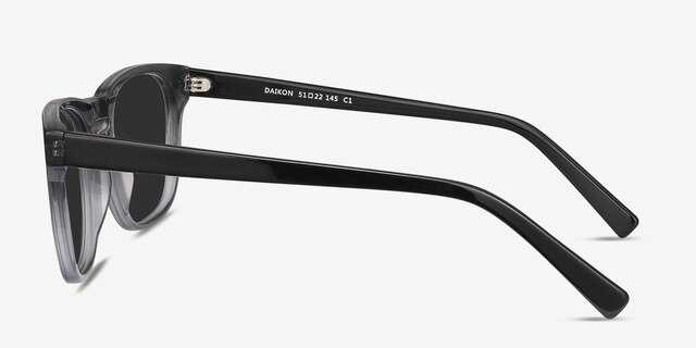 Daikon Gray AcetateSunglass Frames from EyeBuyDirect, Side View