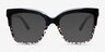 Intrigue Black Leopard AcetateSunglass Frames from EyeBuyDirect, Front View