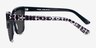 Intrigue Black Leopard AcetateSunglass Frames from EyeBuyDirect, Side View