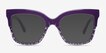 Intrigue Purple Leopard AcetateSunglass Frames from EyeBuyDirect, Front View