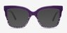 Intrigue Purple Leopard AcetateSunglass Frames from EyeBuyDirect, Front View