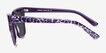Intrigue Purple Leopard AcetateSunglass Frames from EyeBuyDirect, Side View