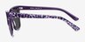 Intrigue Purple Leopard AcetateSunglass Frames from EyeBuyDirect, Side View