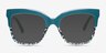 Intrigue Green Leopard AcetateSunglass Frames from EyeBuyDirect, Front View