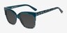 Intrigue Green Leopard AcetateSunglass Frames from EyeBuyDirect, Angle View