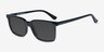 Epoch Noir AcétateSoleil de Lunette de vue d'EyeBuyDirect, Vue d'Angle