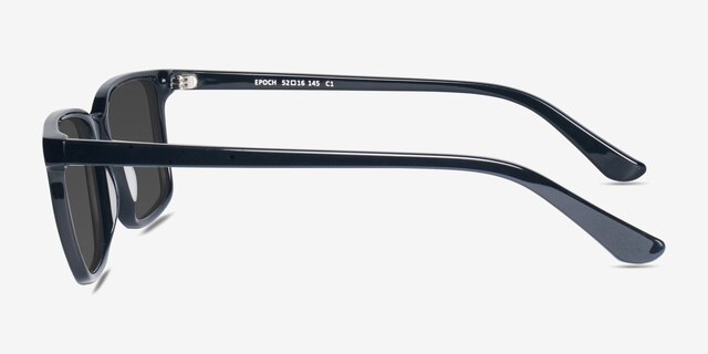 Epoch Noir AcétateSoleil de Lunette de vue d'EyeBuyDirect, Vue de Côté