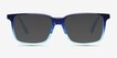 Epoch Blue AcetateSunglass Frames from EyeBuyDirect, Front View