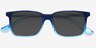 Epoch Blue AcetateSunglass Frames from EyeBuyDirect, Closed View