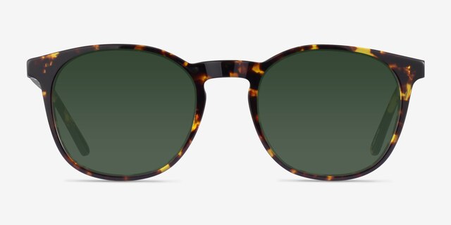 Safari Dark Tortoise AcetateSunglass Frames from EyeBuyDirect, Front View