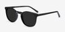 Safari Black AcetateSunglass Frames from EyeBuyDirect, Angle View