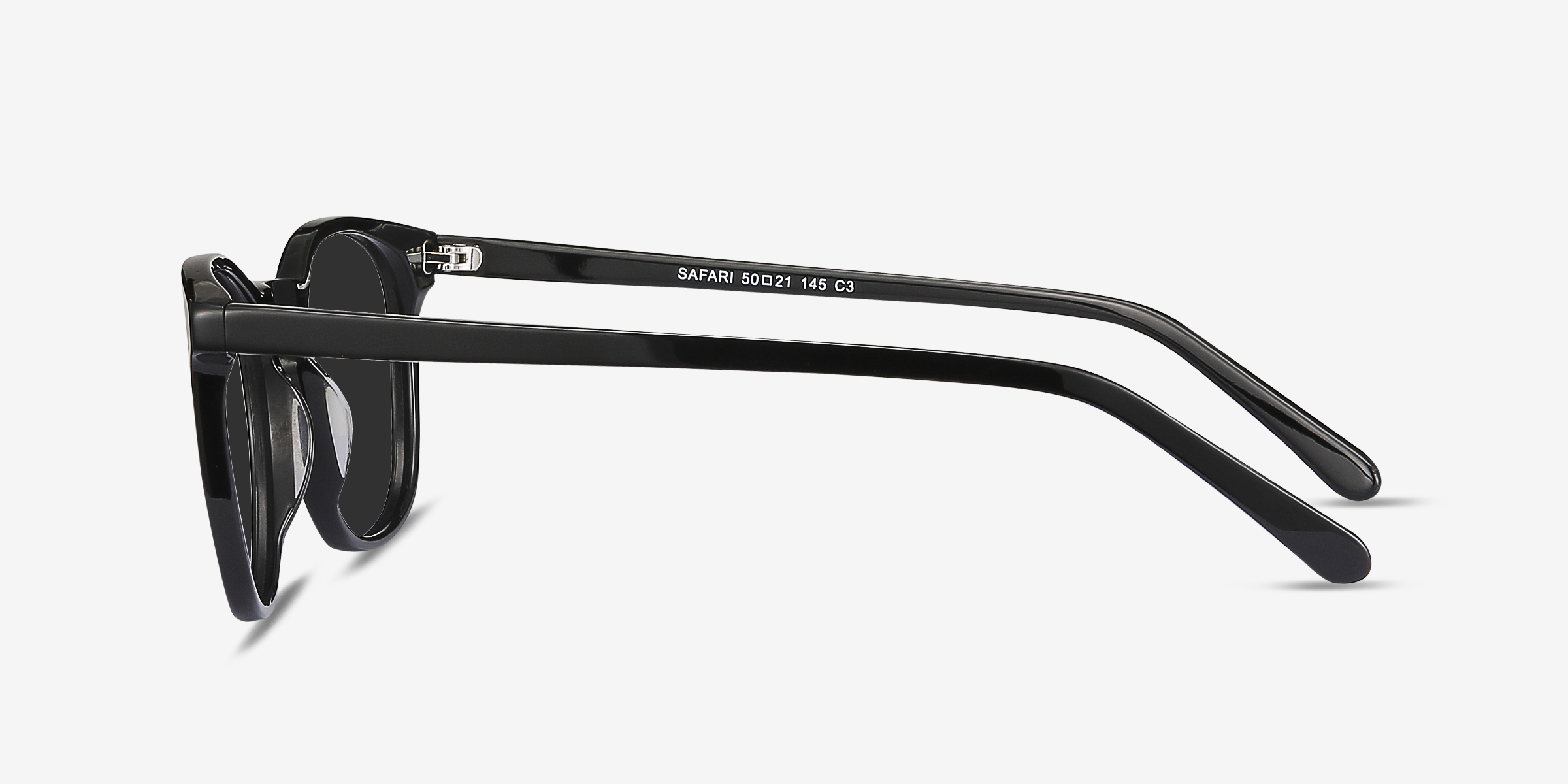 Safari - Round Black Frame Prescription Sunglasses | Eyebuydirect