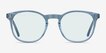 Safari Clear Blue AcetateSunglass Frames from EyeBuyDirect, Front View