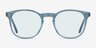 Safari Clear Blue AcetateSunglass Frames from EyeBuyDirect, Front View