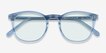 Safari Clear Blue AcetateSunglass Frames from EyeBuyDirect, Closed View