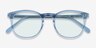 Safari Clear Blue AcetateSunglass Frames from EyeBuyDirect, Closed View