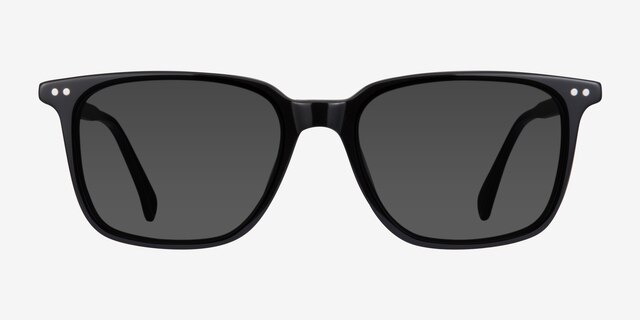 Luck Black AcetateSunglass Frames from EyeBuyDirect, Front View
