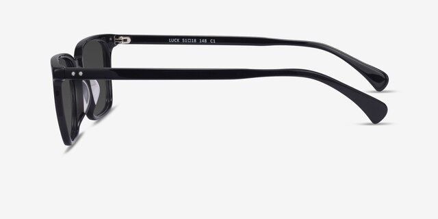 Luck Black AcetateSunglass Frames from EyeBuyDirect, Side View