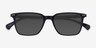 Luck Black AcetateSunglass Frames from EyeBuyDirect, Closed View