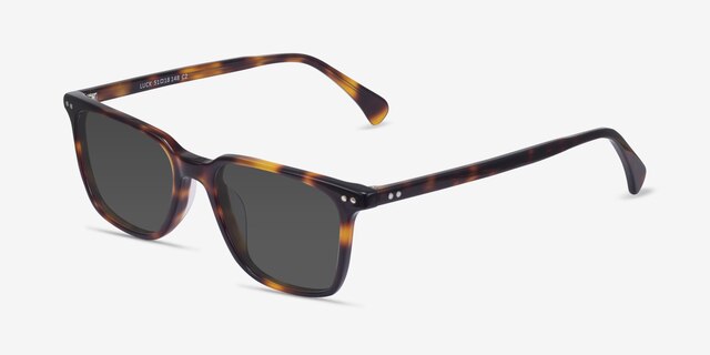Luck Tortoise AcetateSunglass Frames from EyeBuyDirect, Angle View