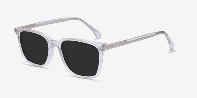 Luck Clear AcetateSunglass Frames from EyeBuyDirect, Angle View