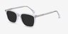 Luck Clear AcetateSunglass Frames from EyeBuyDirect, Angle View