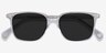 Luck Clear AcetateSunglass Frames from EyeBuyDirect, Closed View