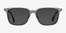Luck Clear Gray AcetateSunglass Frames from EyeBuyDirect, Front View