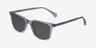 Luck Clear Gray AcetateSunglass Frames from EyeBuyDirect, Angle View